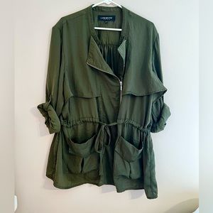 Lane Bryant Army Green Blouse